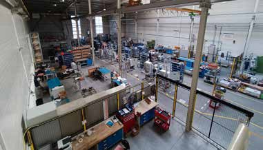 Blick in eine Produktionshalle