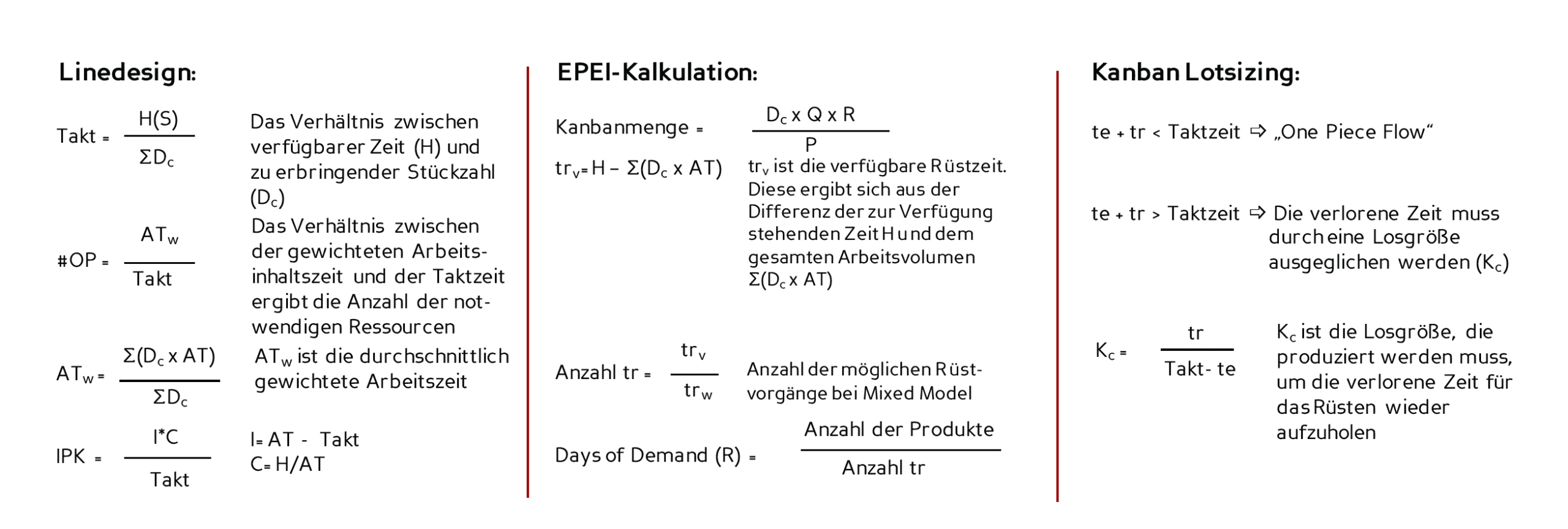 Formelsammlung
